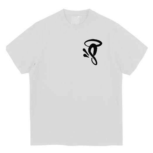 S Camiseta Logo Impreso Negro Blanco