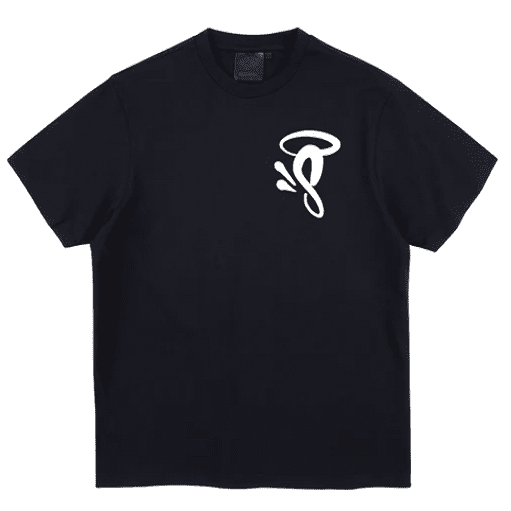 S Camiseta Logo Impreso Blanco Negro S Camiseta Logo Impreso Blanco Negro